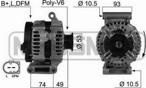 Messmer 210419A - Alternator autospares.lv