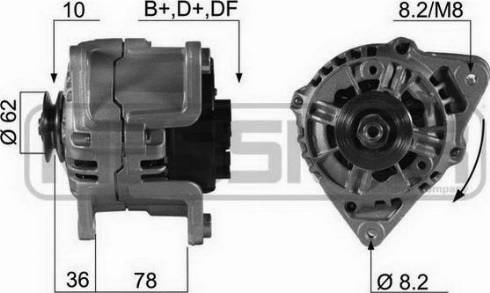 Messmer 210418A - Alternator autospares.lv