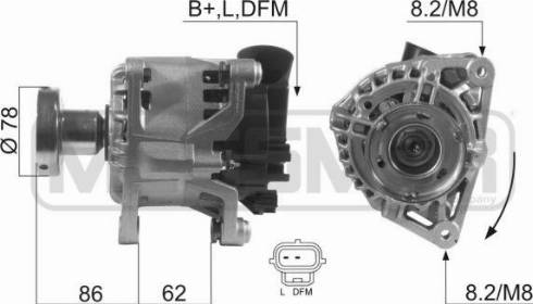 Messmer 210412A - Alternator autospares.lv