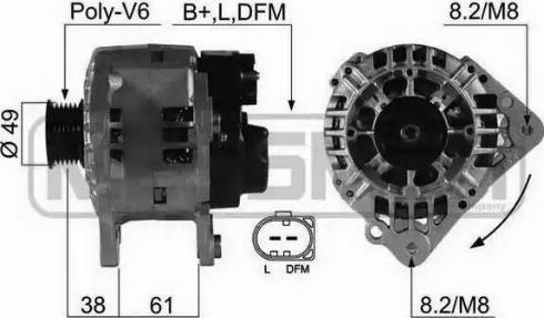 Messmer 210482 - Alternator autospares.lv