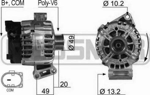 Messmer 210430A - Alternator autospares.lv