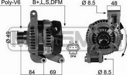 Messmer 210438A - Alternator autospares.lv