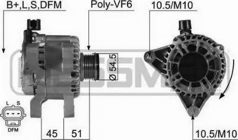 Messmer 210432 - Alternator autospares.lv