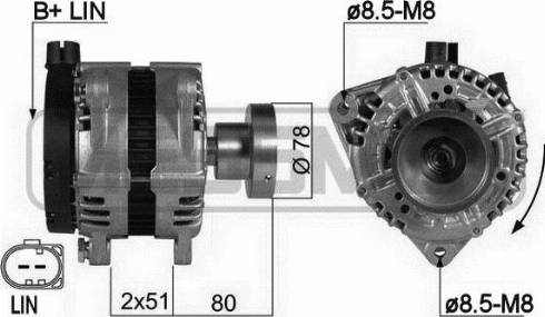 Messmer 210423A - Alternator autospares.lv