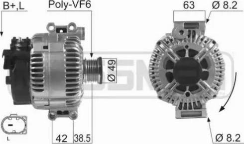 Messmer 210476 - Alternator autospares.lv