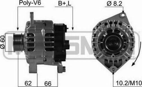 Messmer 210470A - Alternator autospares.lv