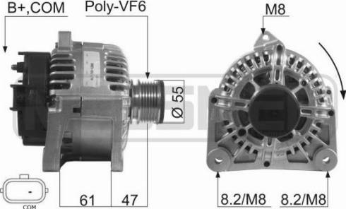 Messmer 210477A - Alternator autospares.lv