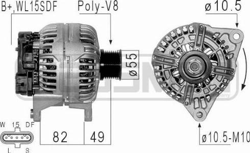 Messmer 210594A - Alternator autospares.lv