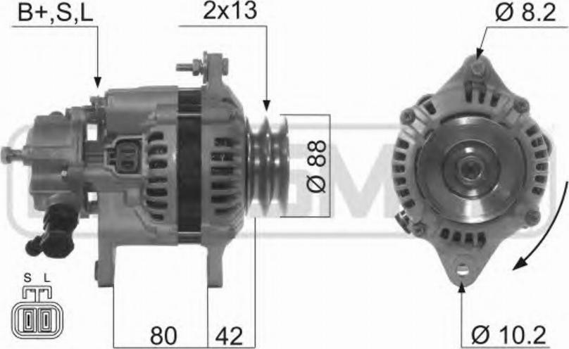 Messmer 210596 - Alternator autospares.lv