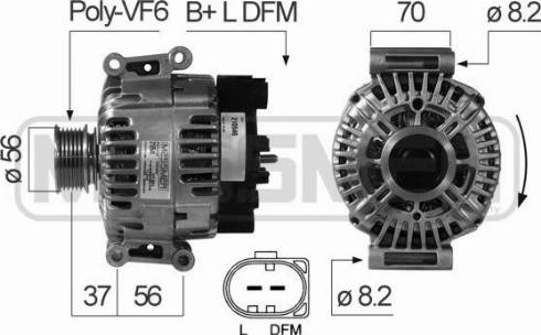 Messmer 210546A - Alternator autospares.lv