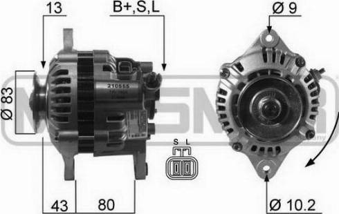 Messmer 210555A - Alternator autospares.lv