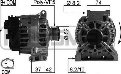 Messmer 210553A - Alternator autospares.lv