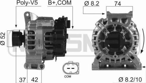 Messmer 210552A - Alternator autospares.lv