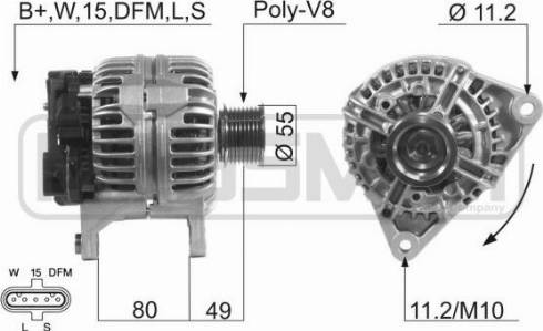 Messmer 210589A - Alternator autospares.lv