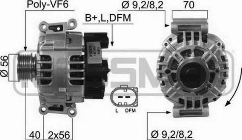 Messmer 210525A - Alternator autospares.lv