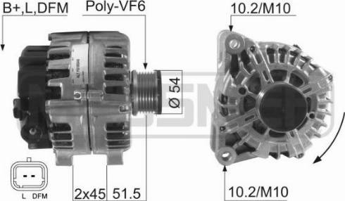 Messmer 210520A - Alternator autospares.lv