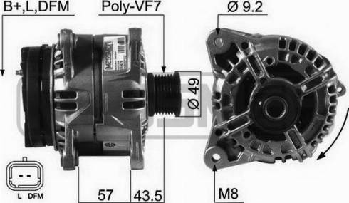 Messmer 210579A - Alternator autospares.lv