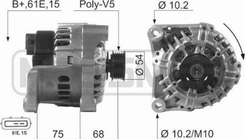 Messmer 210571A - Alternator autospares.lv