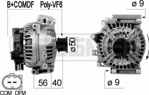 Messmer 210578A - Alternator autospares.lv