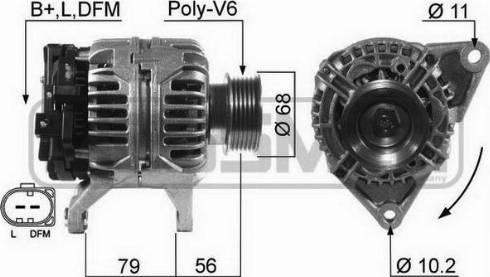 Messmer 210572A - Alternator autospares.lv