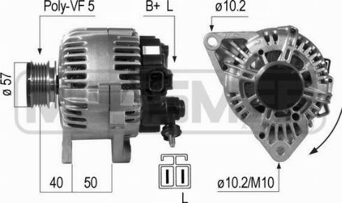 Messmer 210650A - Alternator autospares.lv