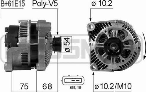 Messmer 210669A - Alternator autospares.lv