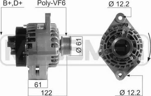 Messmer 210664 - Alternator autospares.lv