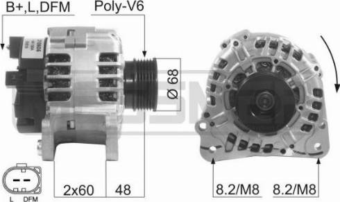 Messmer 210605A - Alternator autospares.lv