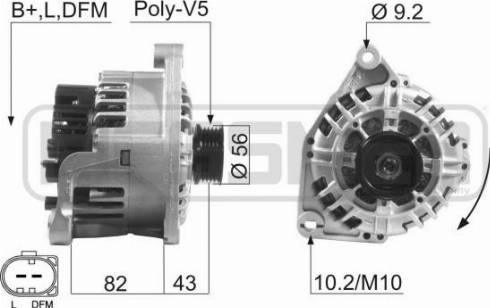 Messmer 210602A - Alternator autospares.lv