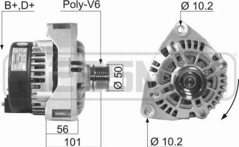 Messmer 210617A - Alternator autospares.lv