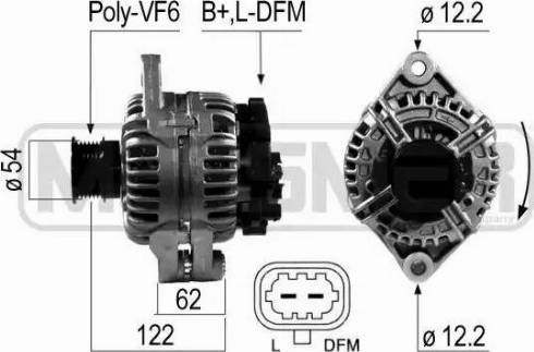 Messmer 210689 - Alternator autospares.lv