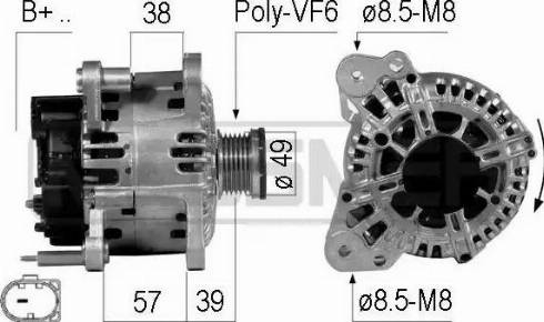 Messmer 210684 - Alternator autospares.lv