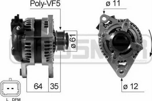 Messmer 210688 - Alternator autospares.lv