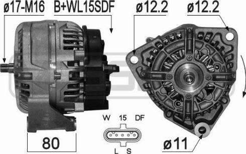 Messmer 210630A - Alternator autospares.lv