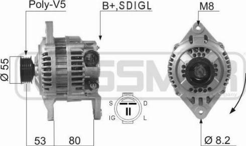 Messmer 210626A - Alternator autospares.lv