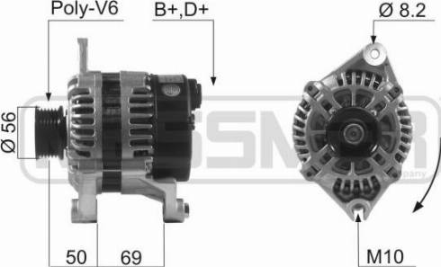 Messmer 210620A - Alternator autospares.lv