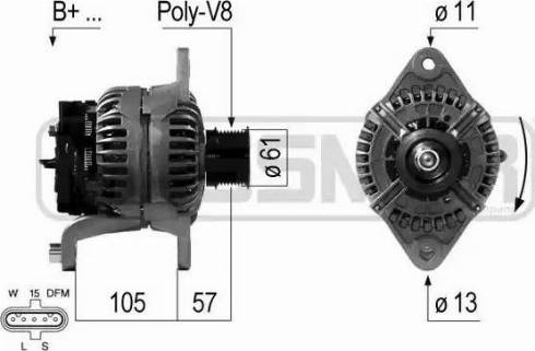 Messmer 210674 - Alternator autospares.lv