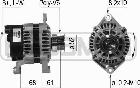 Messmer 210676A - Alternator autospares.lv