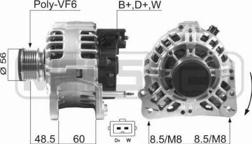 Messmer 210093A - Alternator autospares.lv