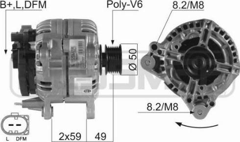 Messmer 210045A - Alternator autospares.lv