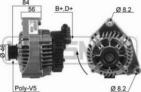 Messmer 210040A - Alternator autospares.lv