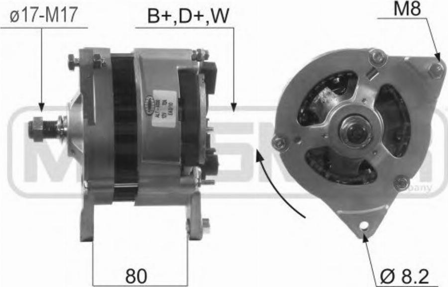 Messmer 210043 - Alternator autospares.lv