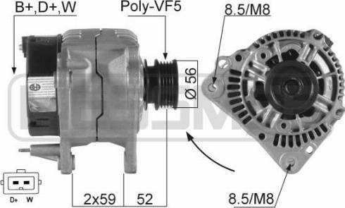 Messmer 210047A - Alternator autospares.lv