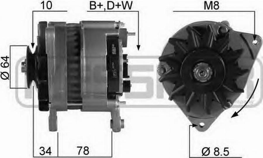 Messmer 210055 - Alternator autospares.lv