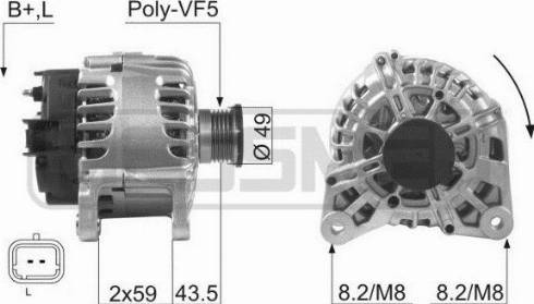 Messmer 210056A - Alternator autospares.lv