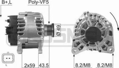 Messmer 210056 - Alternator autospares.lv