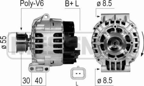 Messmer 210051A - Alternator autospares.lv