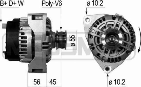 Messmer 210052A - Alternator autospares.lv