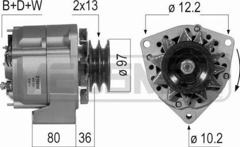 Messmer 210006A - Alternator autospares.lv