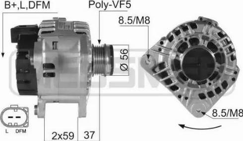 Messmer 210007 - Alternator autospares.lv